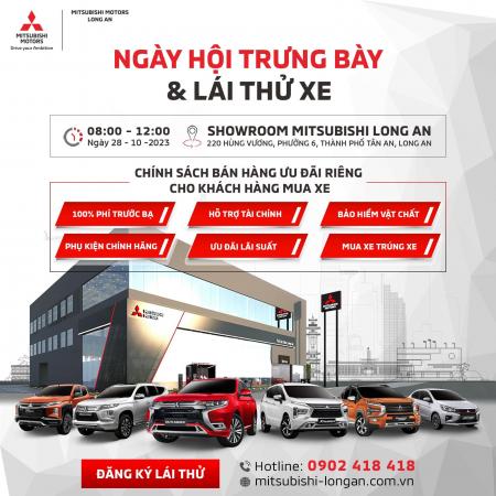 CÙNG MITSUBISHI LONG AN TƯNG BỪNG ĐÓN SỰ KIỆN KÉP LỚN NHẤT THÁNG: BỐC THĂM TRÚNG THƯỞNG: MUA XE TRÚNG XE & NGÀY HỘI TRƯNG BÀY - LÁI THỬ XE