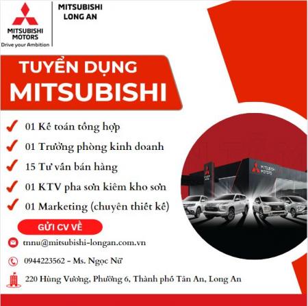 TUYỂN DỤNG GẤP TẠI MITSUBISHI LONG AN